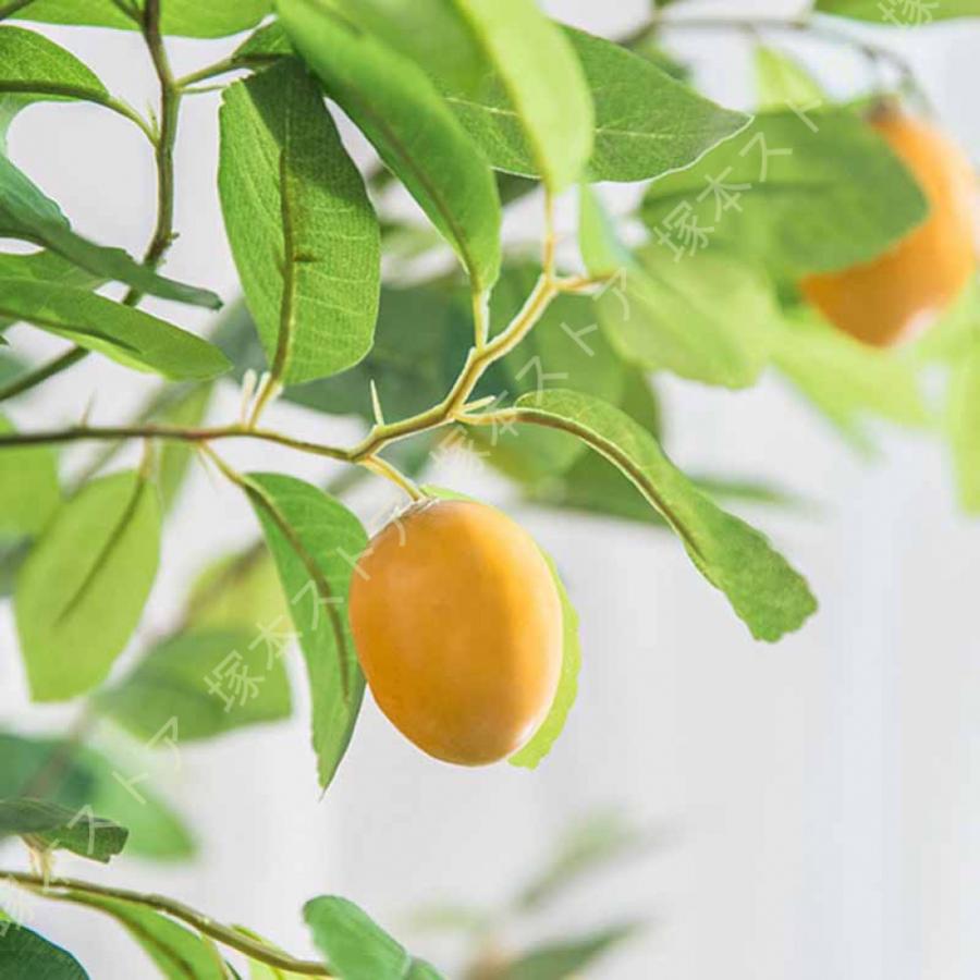 レモン 人工観葉植物 大型 かわいい 盆栽植物 インテリア 室内 屋外 オフィス 在宅 フェイク植物 フェイクグリーン 人工観葉植物 水やり不要 枯れない_5