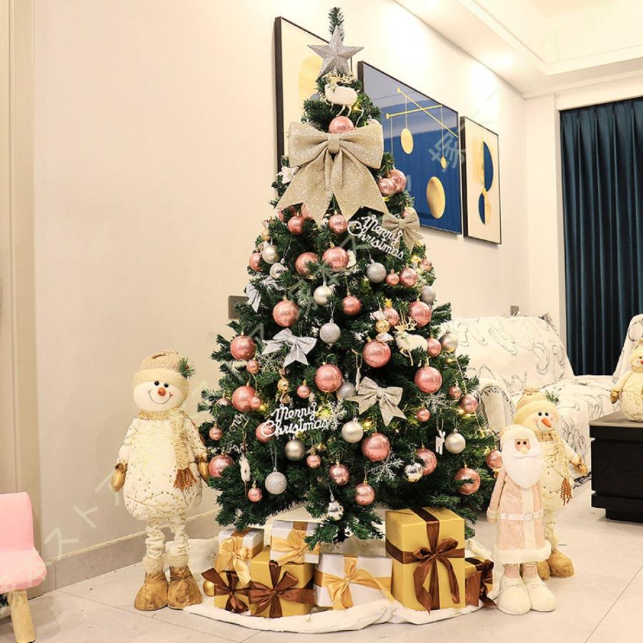 オーナメント付き クリスマスツリー おしゃれ 北欧 大型 針葉樹 まるで本物 ドイツトウヒツリー オーナメント飾り キラキラ 雰囲気満々 店舗用_2