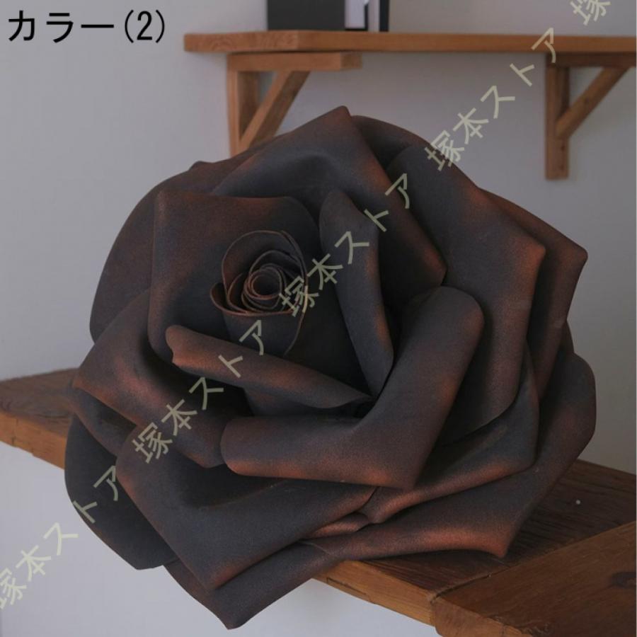 造花 大型 バラ 背景花 手作り シルクフラワー フェイクフラワー 結婚式 装飾 ジャンボ イベント サロン カフェ 店舗ディスプレイ アートフラワー_2