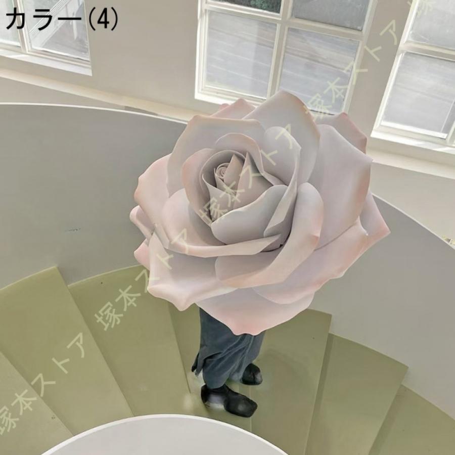造花 大型 バラ 背景花 手作り シルクフラワー フェイクフラワー 結婚式 装飾 ジャンボ イベント サロン カフェ 店舗ディスプレイ アートフラワー_4