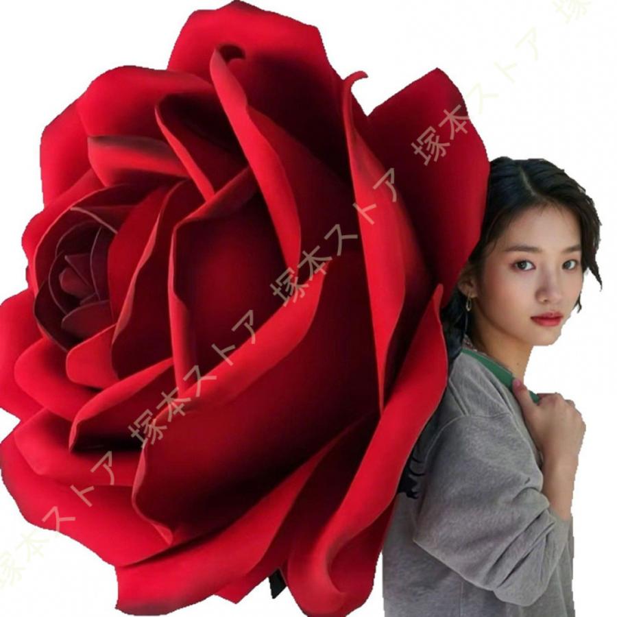 造花 大型 バラ 背景花 手作り シルクフラワー フェイクフラワー 結婚式 装飾 ジャンボ イベント サロン カフェ 店舗ディスプレイ アートフラワー_5