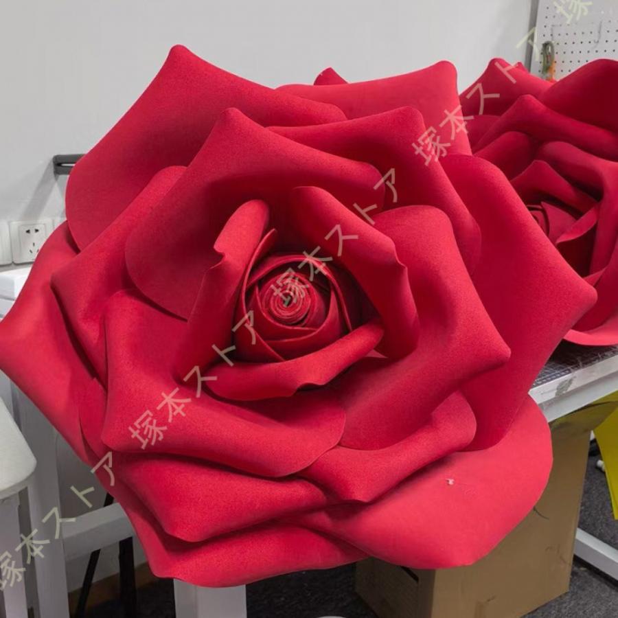 造花 大型 バラ 背景花 手作り シルクフラワー フェイクフラワー 結婚式 装飾 ジャンボ イベント サロン カフェ 店舗ディスプレイ アートフラワー_8