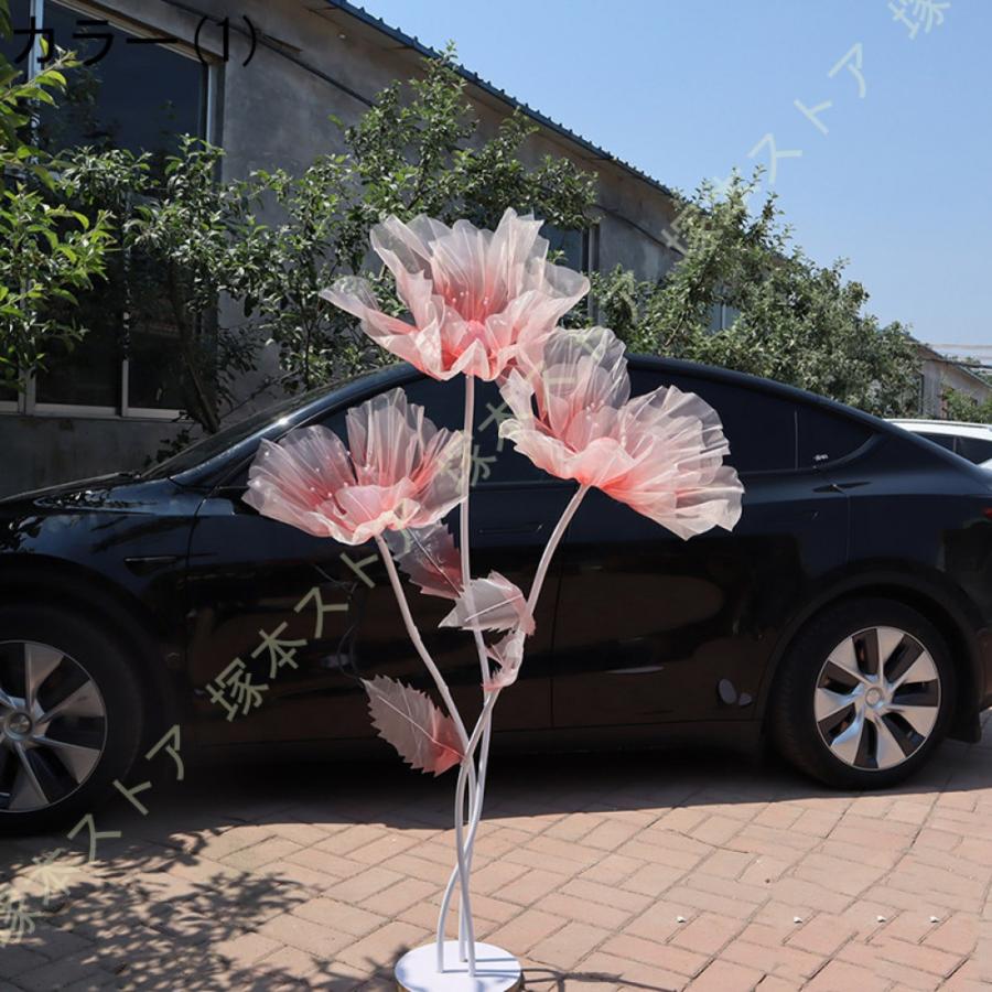 フェイクフラワー 手作り アートフラワー 大型造花 特大 フラワーアレンジメント ウェディング装飾 結婚式 パーティー フォトスポット 窓飾り 人工観葉植物_4