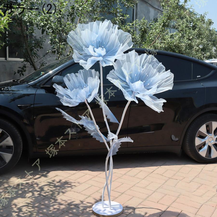 フェイクフラワー 手作り アートフラワー 大型造花 特大 フラワーアレンジメント ウェディング装飾 結婚式 パーティー フォトスポット 窓飾り 人工観葉植物_5