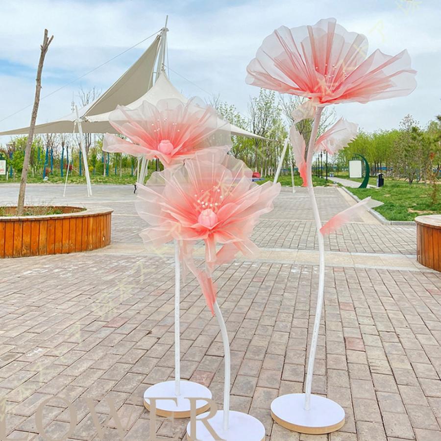 フェイクフラワー 手作り アートフラワー 大型造花 特大 フラワーアレンジメント ウェディング装飾 結婚式 パーティー フォトスポット 窓飾り 人工観葉植物_7