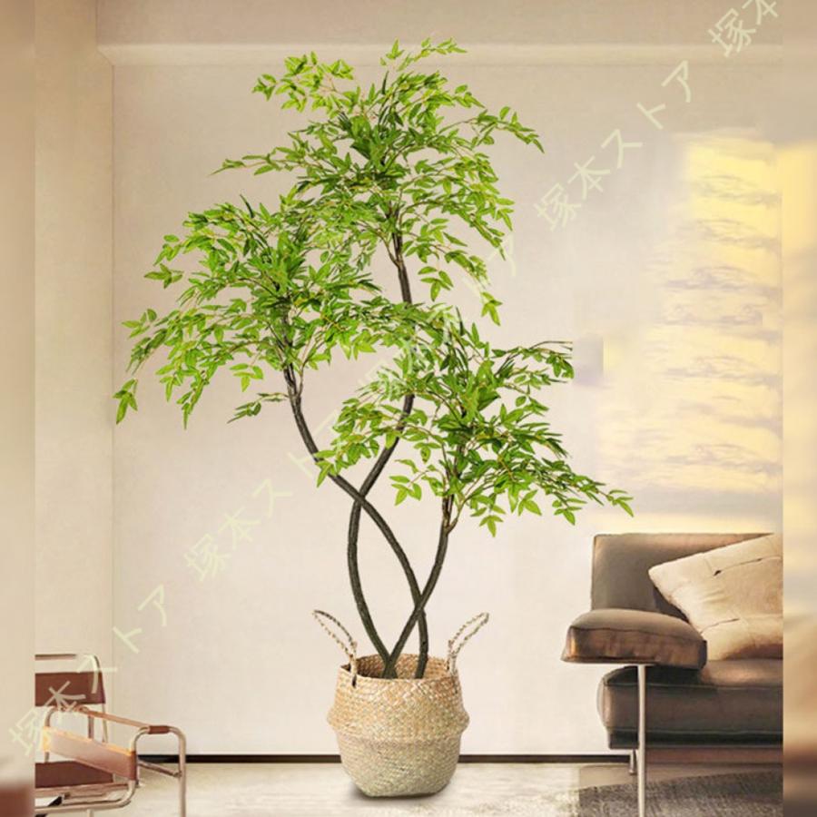 大型 人工観葉植物 本物そっくり 鮮やか 細工が丁寧 枯れない 常緑樹