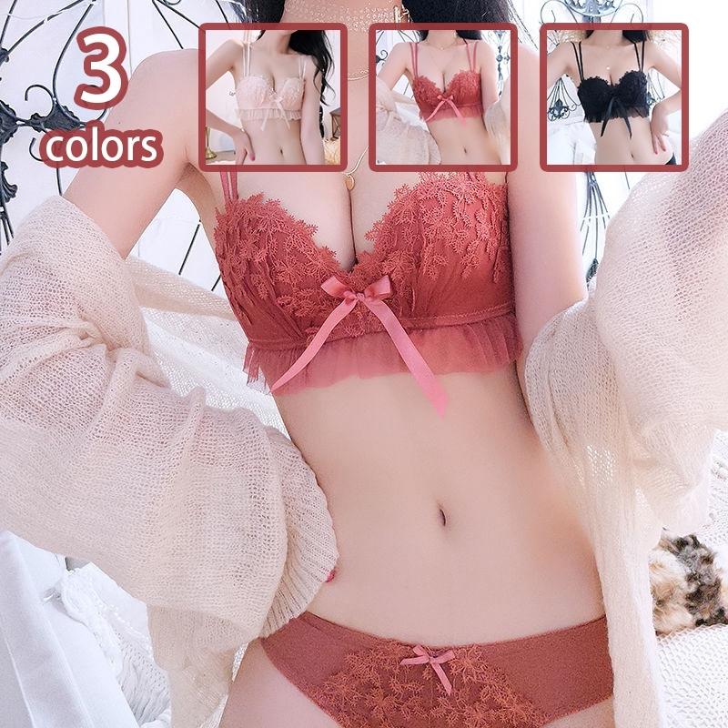 ブラジャー ショーツ セット 盛れる 小さいサイズ パッド入 ブラセット レース フリル付き セクシー 谷間 かわいい インナー 下着 レディース 3 4カップ 3l8 Frv Izbd 塚本ストア 通販 Yahoo ショッピング