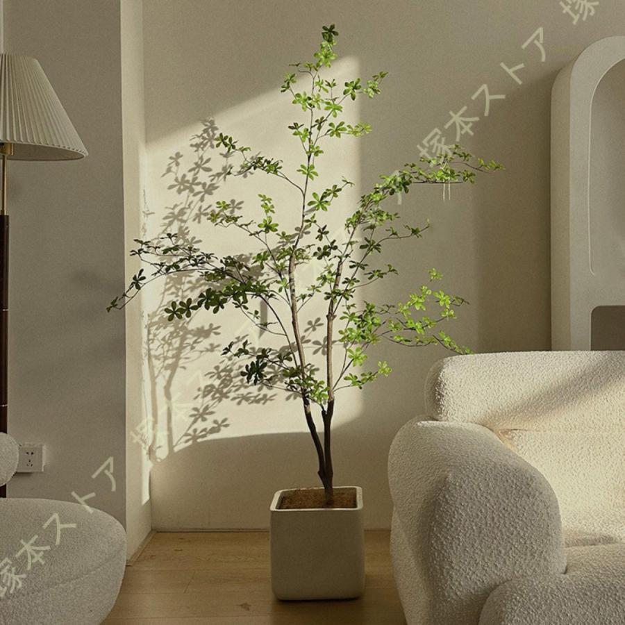 光触媒 大型 人工観葉植物 フェイクグリーン ホワイト鉢付き(引き取り限定) フェイク植物 観葉植物 フェイクグリーン 大型 リアル おしゃれ 鉢付き