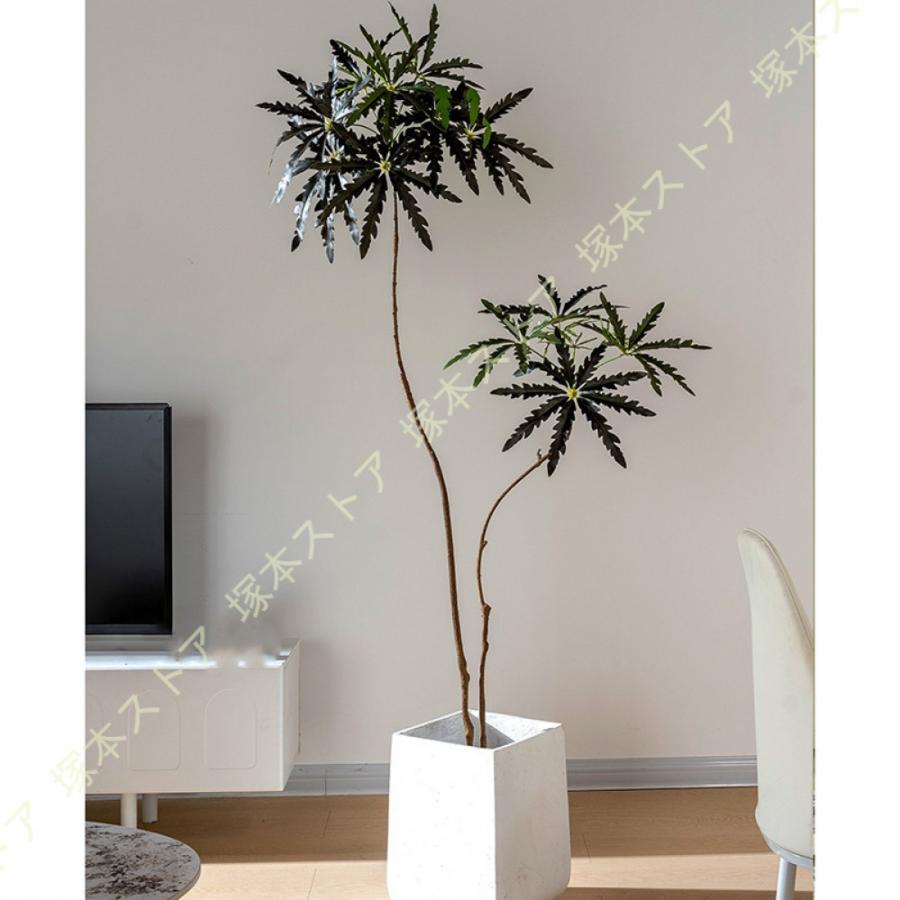 観葉植物 フェイクグリーン 大型 リアル フェイク インテリア 人工観葉植物 部屋飾り 造花 室内装飾用 簡単設置 手間いらず 鉢付き 玄関 リビング オフィス_8