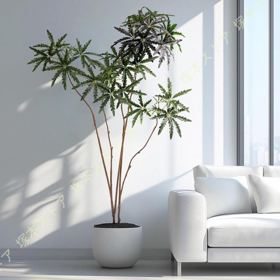 観葉植物 フェイクグリーン 大型 リアル フェイク インテリア 人工観葉植物 部屋飾り 造花 室内装飾用 簡単設置 手間いらず 鉢付き 玄関 リビング オフィス_10