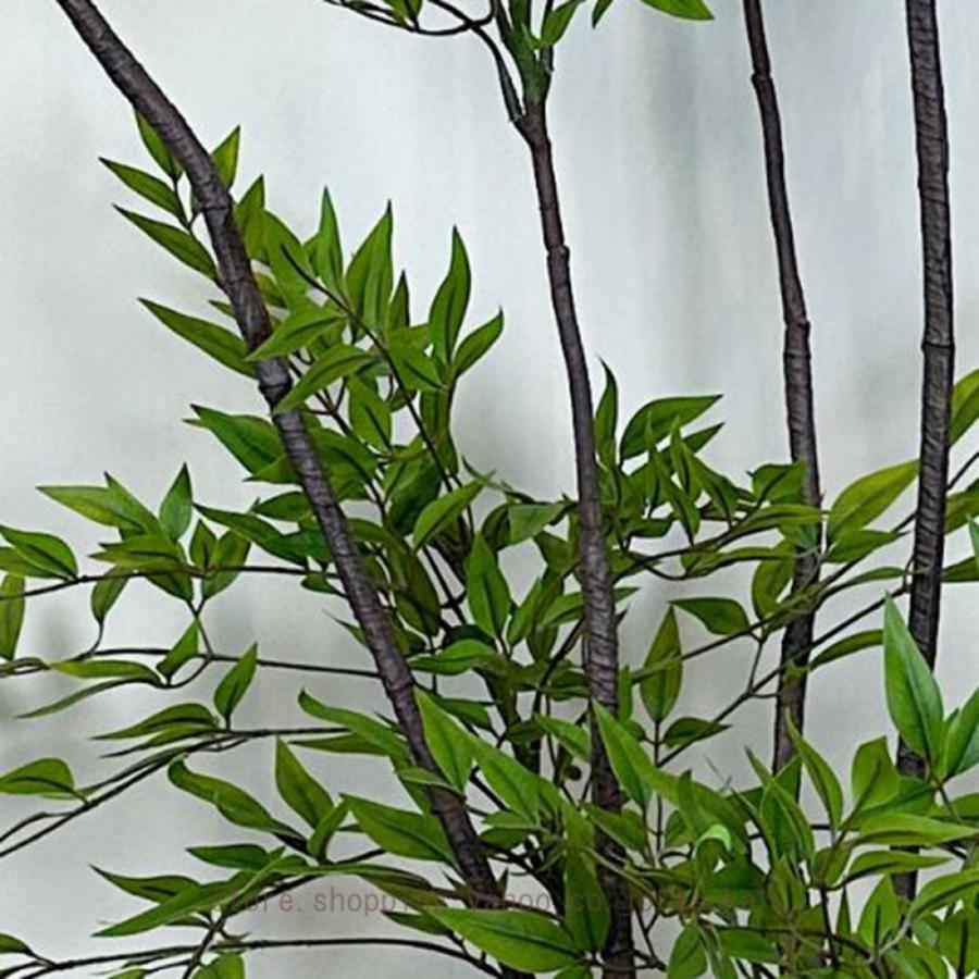 フェイクグリーン 南天竹 観葉樹 鉢植え 緑 可愛い インテリアグリーン リアル 本物そっくり 大型 観葉植物 人工竹 人工植物装飾 害虫駆除不要 北欧風 insの画像
