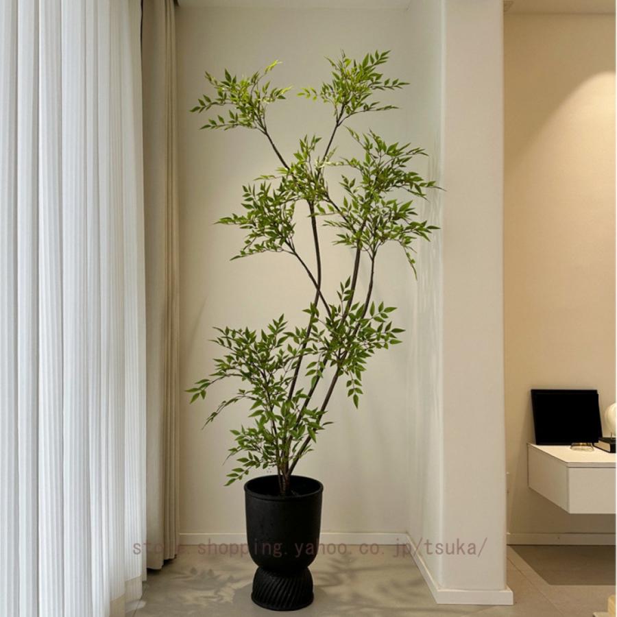 フェイクグリーン 南天竹 観葉植物 造花 インテリア 人工観葉植物 大型