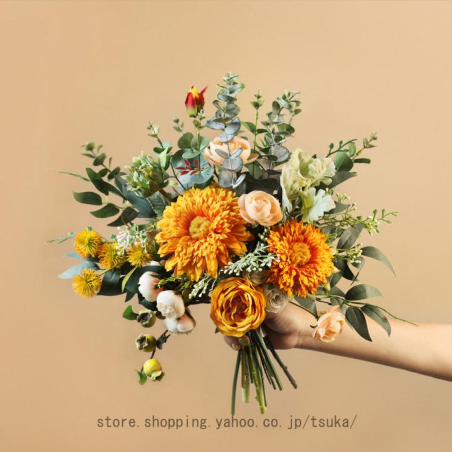 北欧 造花 インテリア 卓上 花瓶付き リアル フェイクフラワー オフィス 喫茶店 店舗 装飾 枯れない 世話不要 リビング/玄関/窓際/寝室装飾 新築 退職 贈り物 |  | 16