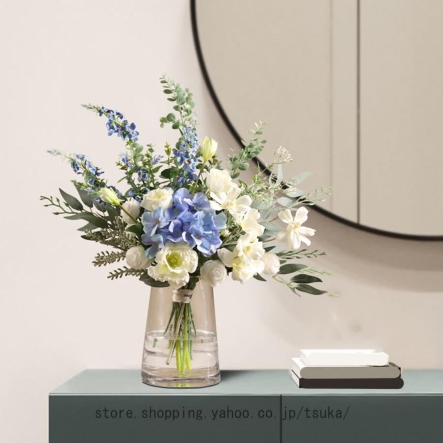 北欧 造花 インテリア 卓上 花瓶付き リアル フェイクフラワー オフィス 喫茶店 店舗 装飾 枯れない 世話不要 リビング/玄関/窓際/寝室装飾 新築 退職 贈り物 |  | 18