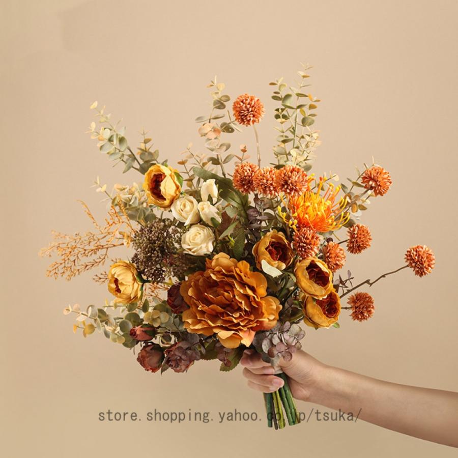 北欧 造花 インテリア 卓上 花瓶付き リアル フェイクフラワー オフィス 喫茶店 店舗 装飾 枯れない 世話不要 リビング/玄関/窓際/寝室装飾 新築 退職 贈り物 |  | 21