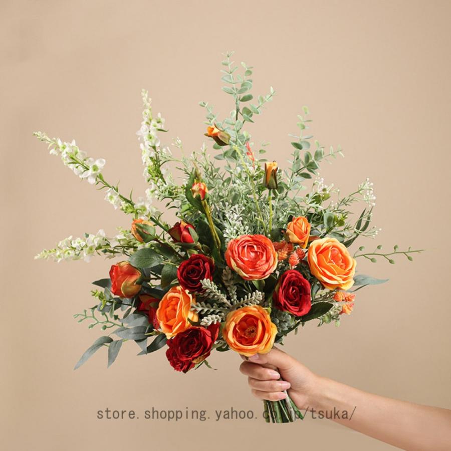 北欧 造花 インテリア 卓上 花瓶付き リアル フェイクフラワー オフィス 喫茶店 店舗 装飾 枯れない 世話不要 リビング/玄関/窓際/寝室装飾 新築 退職 贈り物 |  | 23