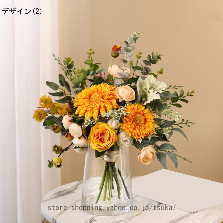 北欧 造花 インテリア 卓上 花瓶付き リアル フェイクフラワー オフィス 喫茶店 店舗 装飾 枯れない 世話不要 リビング/玄関/窓際/寝室装飾 新築 退職 贈り物 |  | 07