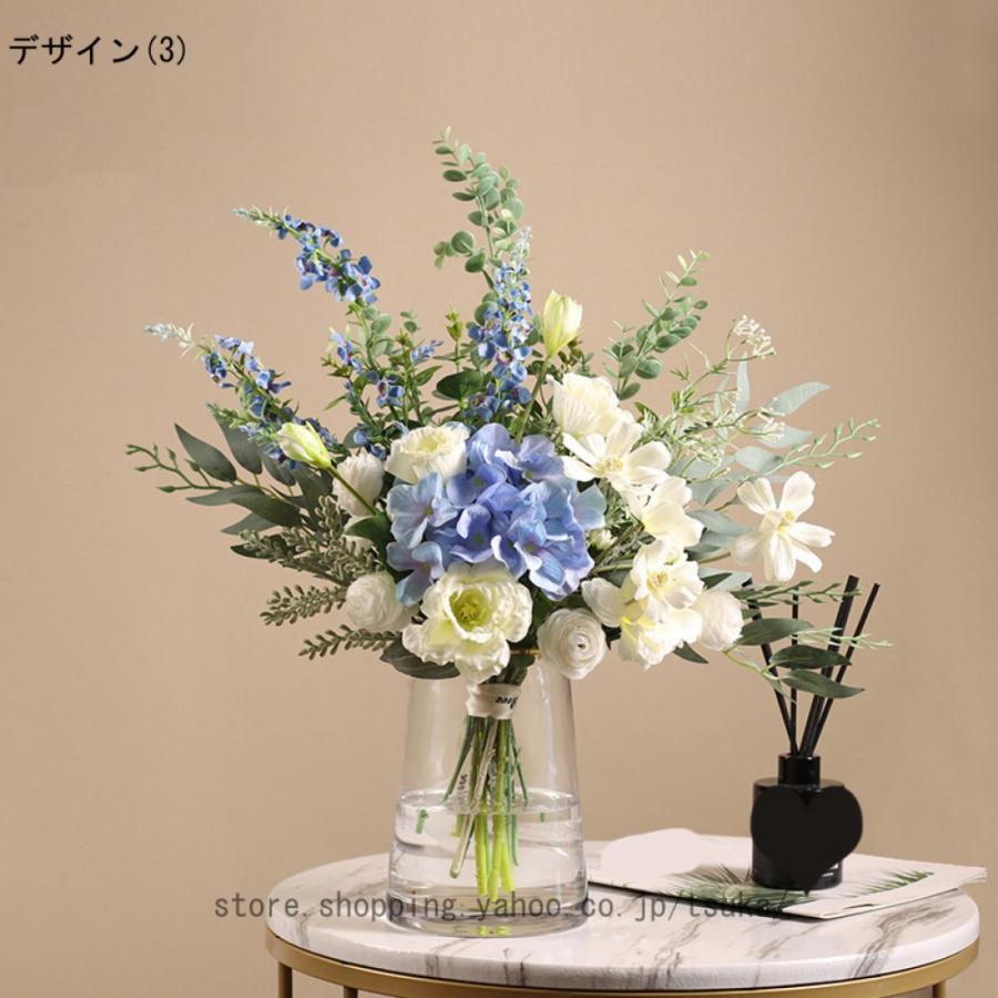北欧 造花 インテリア 卓上 花瓶付き リアル フェイクフラワー オフィス 喫茶店 店舗 装飾 枯れない 世話不要 リビング/玄関/窓際/寝室装飾 新築 退職 贈り物 |  | 08