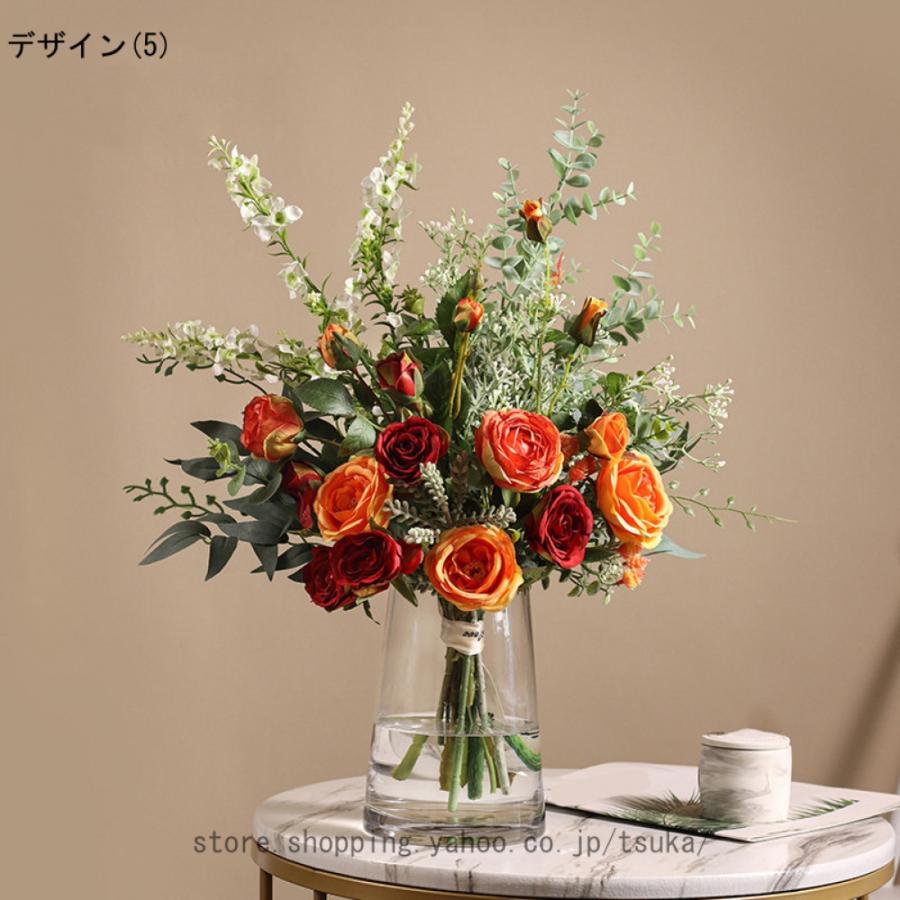 北欧 造花 インテリア 卓上 花瓶付き リアル フェイクフラワー オフィス 喫茶店 店舗 装飾 枯れない 世話不要 リビング/玄関/窓際/寝室装飾 新築 退職 贈り物 |  | 10