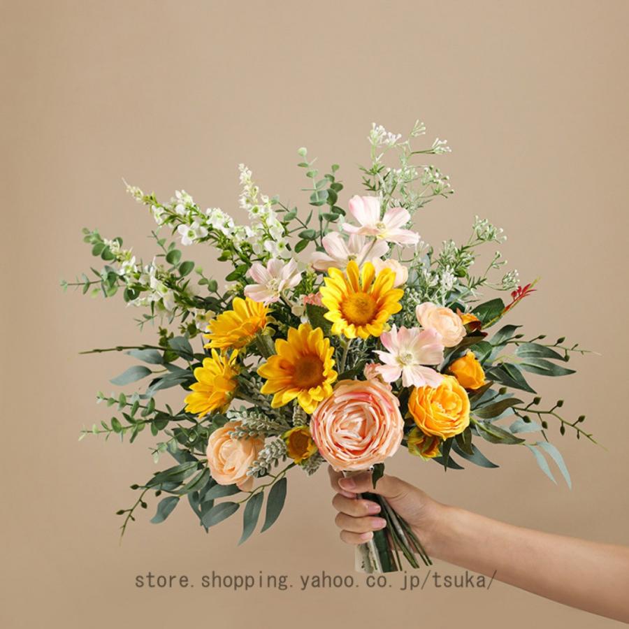 北欧 造花 インテリア 卓上 花瓶付き リアル フェイクフラワー オフィス 喫茶店 店舗 装飾 枯れない 世話不要 リビング/玄関/窓際/寝室装飾 新築 退職 贈り物 |  | 13