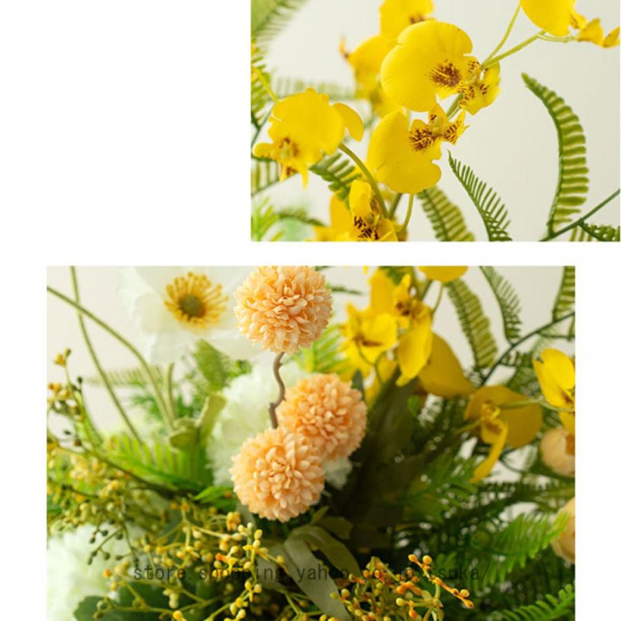 花瓶付き 花器 北欧 おしゃれ 造花 インテリア 家の装飾 プレゼント ギフト 造花セット 水やり不要 枯れない アートフラワー 観賞植物 リビング 玄関 テレビ台 |  | 11