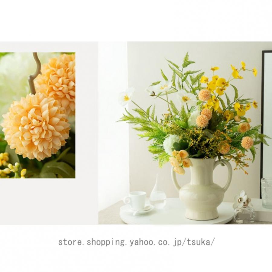 花瓶付き 花器 北欧 おしゃれ 造花 インテリア 家の装飾 プレゼント ギフト 造花セット 水やり不要 枯れない アートフラワー 観賞植物 リビング 玄関 テレビ台 |  | 14