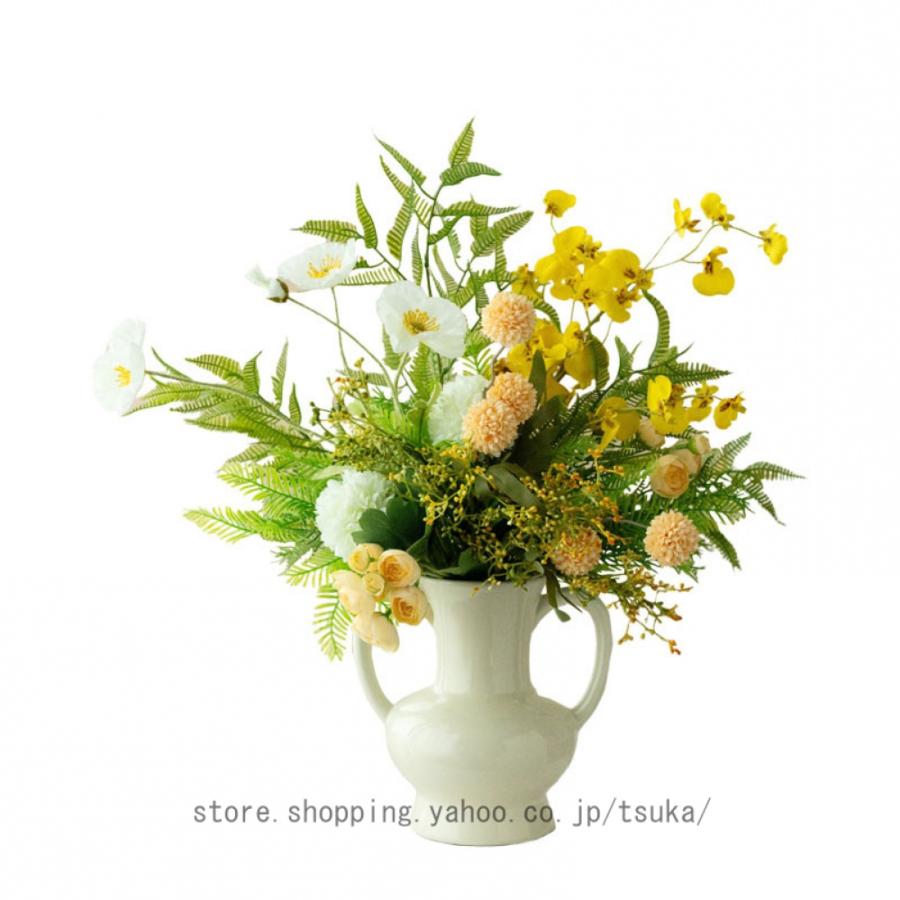 花瓶付き 花器 北欧 おしゃれ 造花 インテリア 家の装飾 プレゼント ギフト 造花セット 水やり不要 枯れない アートフラワー 観賞植物 リビング 玄関 テレビ台 |  | 19