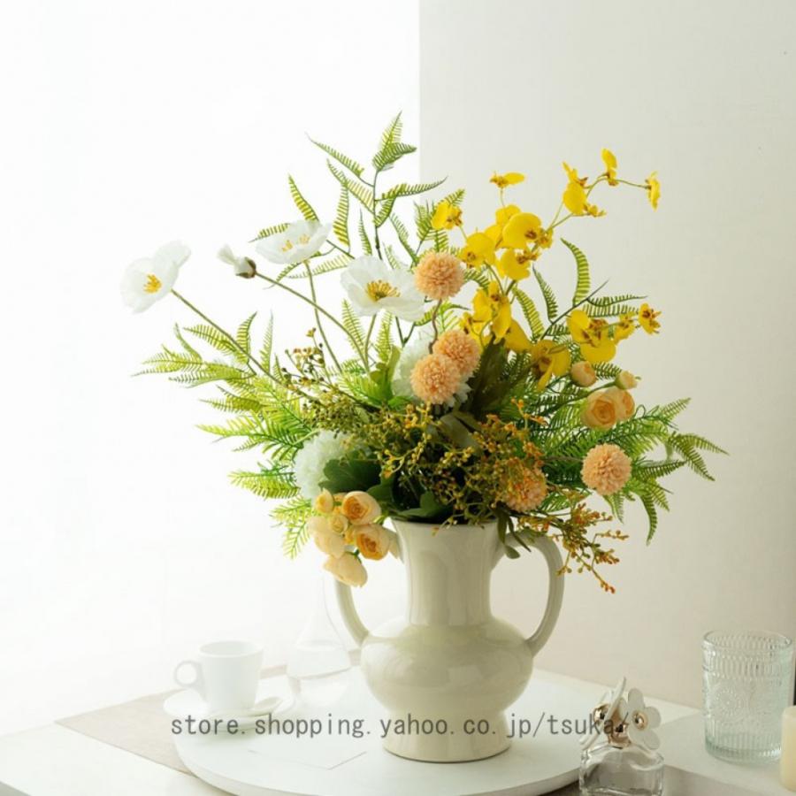 花瓶付き 花器 北欧 おしゃれ 造花 インテリア 家の装飾 プレゼント ギフト 造花セット 水やり不要 枯れない アートフラワー 観賞植物 リビング 玄関 テレビ台 |  | 04