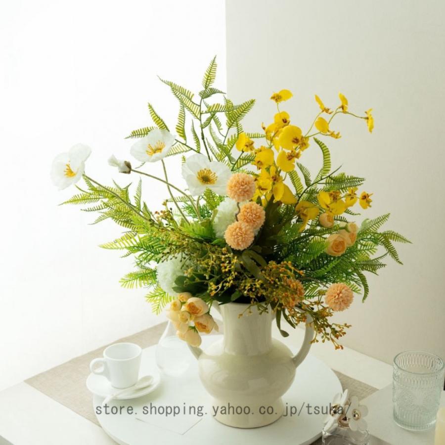 花瓶付き 花器 北欧 おしゃれ 造花 インテリア 家の装飾 プレゼント ギフト 造花セット 水やり不要 枯れない アートフラワー 観賞植物 リビング 玄関 テレビ台 |  | 05