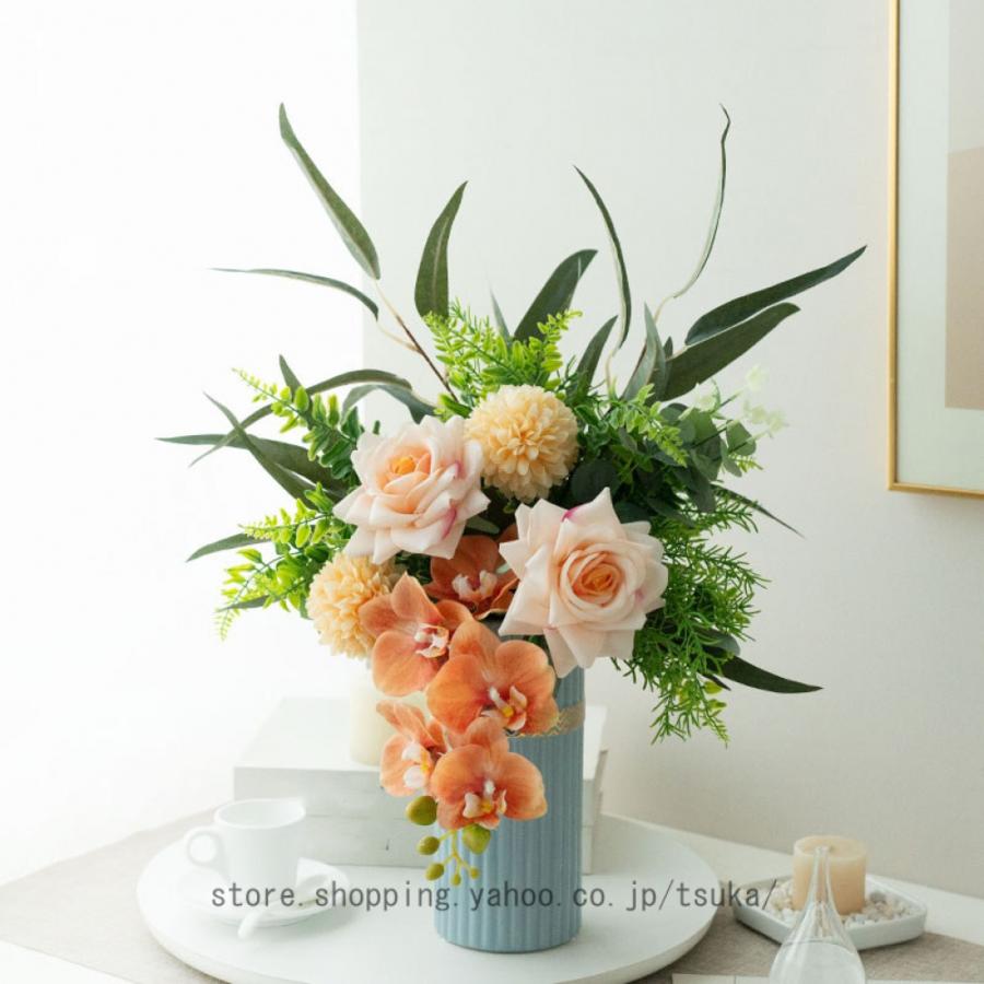 造花 胡蝶蘭 薔薇 花瓶付き 観葉植物 本物にそっくり 美しい プレゼント お祝いに 結婚式 リビング ベランダ 玄関 喫茶店 置物 枯れない花 お部屋が明るくなる |  | 12