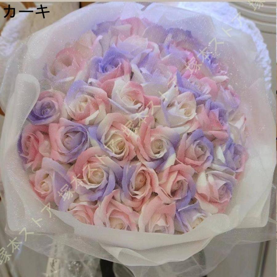 ソープフラワー シャボンブーケ 花束 バラ 造花 誕生日 プレゼント