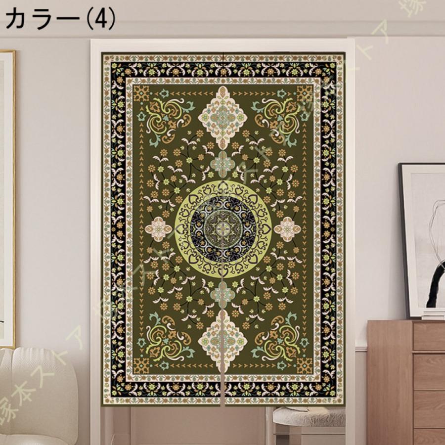 Z8RO)のれん 90cm丈 和風 暖簾 幾何学図 厚手 間仕切り 爽やか 80