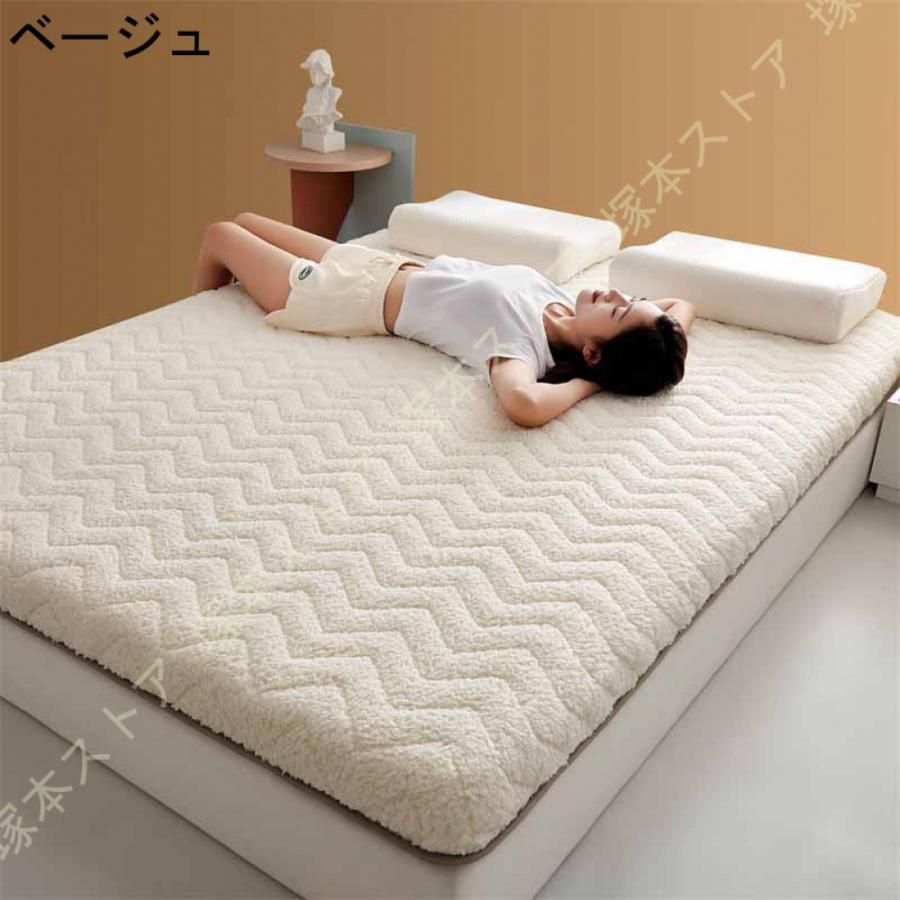 敷きパッド ベッドシーツ おしゃれ シープボア あったか 冬 敷パッド 無地 敷パッド 暖か敷きパッド 快眠寝具 冬 パッドシーツ しきぱっと ふんわり 抗菌 防臭_5
