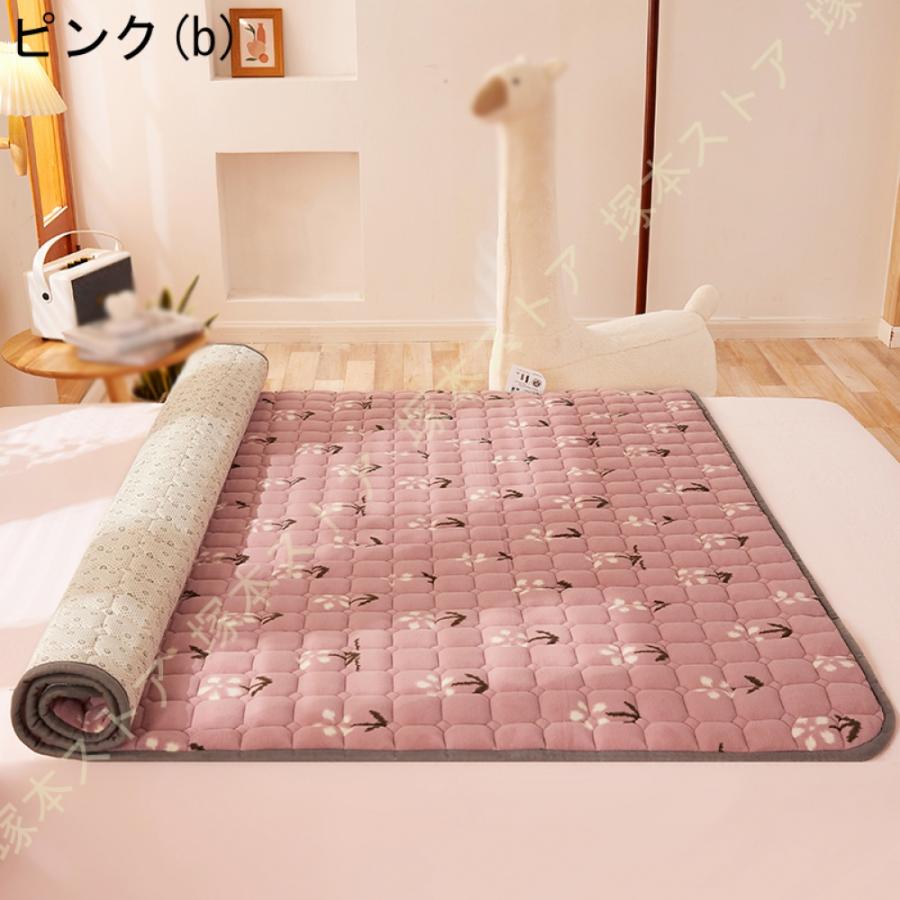 敷きパッド シングル セミダブル おしゃれ ダブル 丸洗いOK 防ダニ 抗菌防臭 敷パット パッドシーツ ズレ防止 4隅ゴム付き 滑り止め付き 無地 150x200cm_29