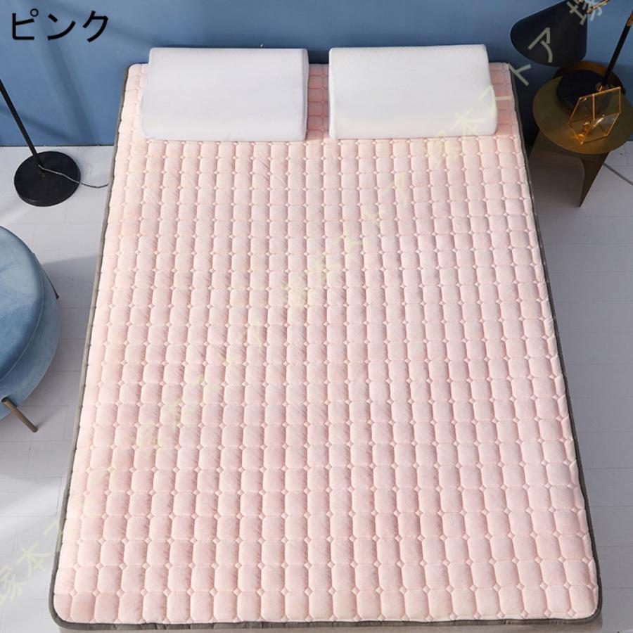 敷きパッド シングル セミダブル おしゃれ ダブル 丸洗いOK 防ダニ 抗菌防臭 敷パット パッドシーツ ズレ防止 4隅ゴム付き 滑り止め付き 無地 150x200cm_17