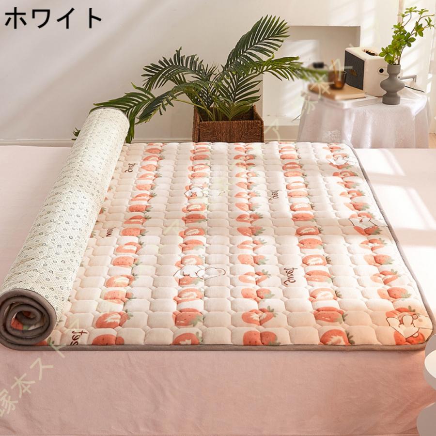 敷きパッド シングル セミダブル おしゃれ ダブル 丸洗いOK 防ダニ 抗菌防臭 敷パット パッドシーツ ズレ防止 4隅ゴム付き 滑り止め付き 無地 150x200cm_20