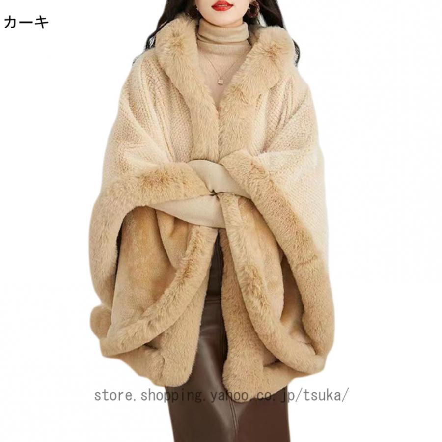 大判 ストール ポンチョ あったか ひざかけ 羽織 着物 おしゃれ