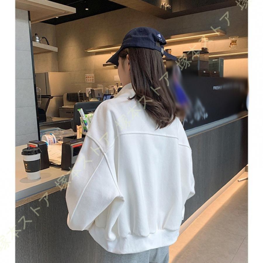ブルゾン レディース 長袖 アウター 大きいサイズ カジュアル ゆったり