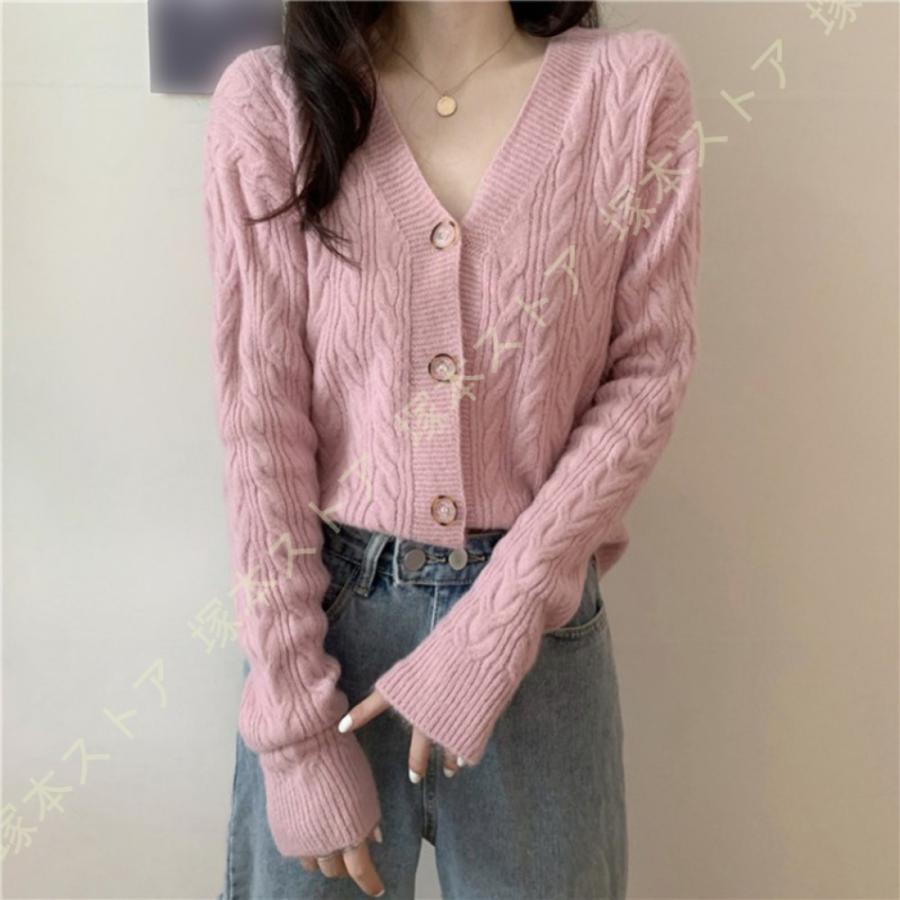 ニット レディース カーディガン 春秋冬 大きいサイズ ファッション シンプル ゆったり トップス 長袖 体型カバー 着痩せ 通勤 通学 オフィス ジャケット