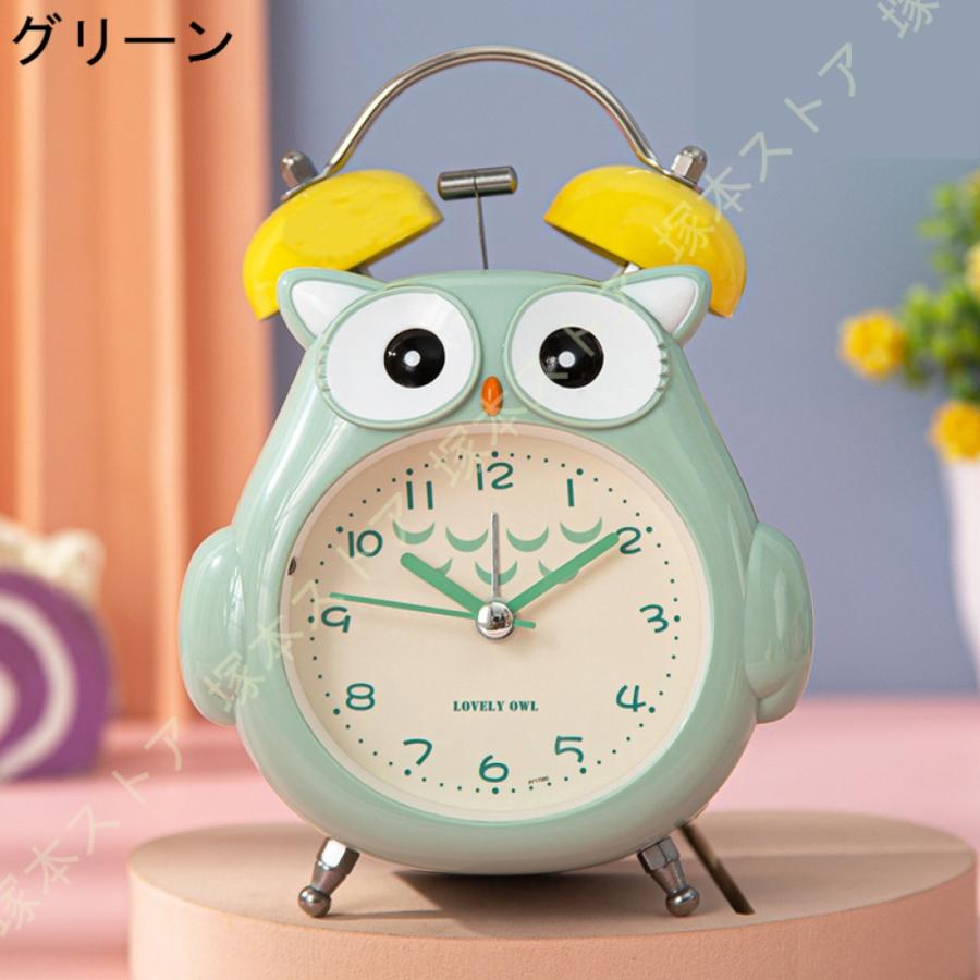 【新品　未使用】　アリナミン×推しの子 アラーム時計　電池３本付 目覚まし時計 置き時計 アナログ 電池式 フクロウ ツインベル型 針時計