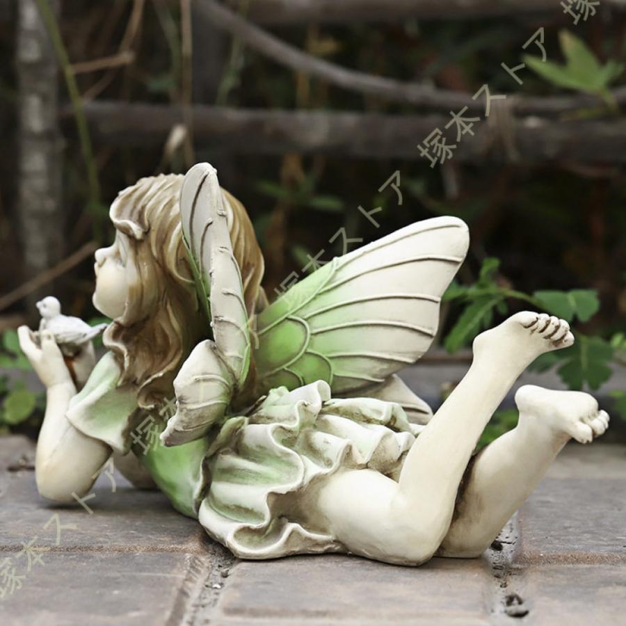 置物 天使 エンゼル エンジェル かわいい オブジェ 薔薇 雑貨 姫系