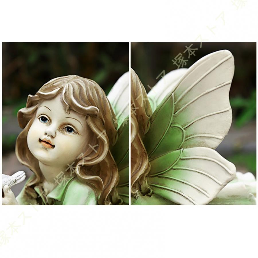 置物 天使 エンゼル エンジェル かわいい オブジェ 薔薇 雑貨 姫系