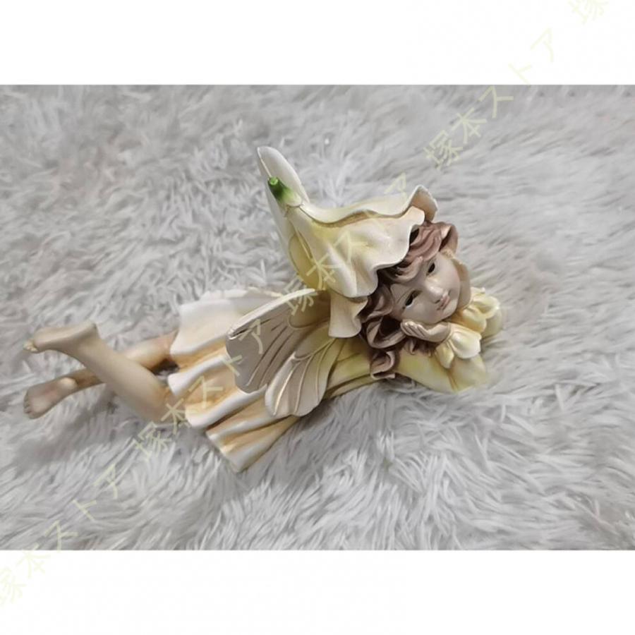 置物 天使 エンゼル エンジェル かわいい オブジェ 薔薇 雑貨 姫系