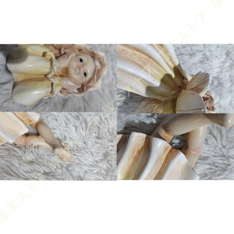 置物 天使 エンゼル エンジェル かわいい オブジェ 薔薇 雑貨 姫系