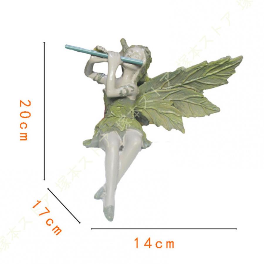 天使の置物 フルート演奏天使 置物 オーナメント 彫刻 ミニ エンジェル