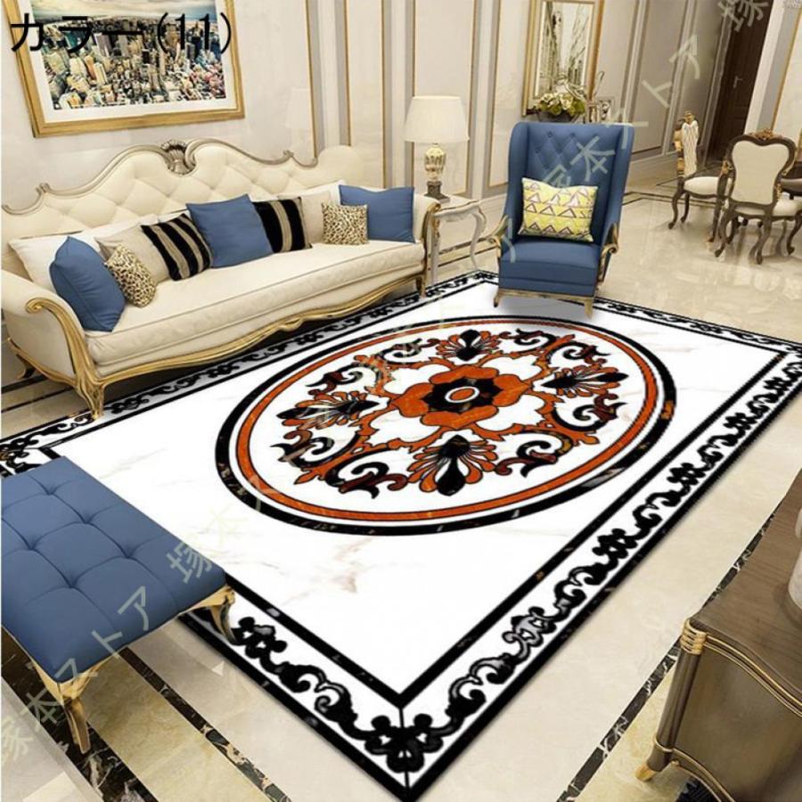 北欧 ラグマット 花模様 ヨーロピアン ペルシャ絨毯 柄 滑り止め付き 古典 西海岸 北欧家具 レトロ カラー 床暖房 ホットカーペット フィーリング エコ 吸湿性 |  | 11
