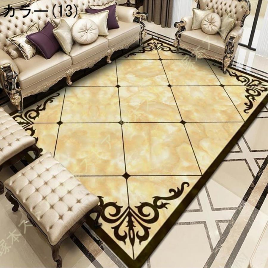 北欧 ラグマット 花模様 ヨーロピアン ペルシャ絨毯 柄 滑り止め付き 古典 西海岸 北欧家具 レトロ カラー 床暖房 ホットカーペット フィーリング エコ 吸湿性 |  | 13