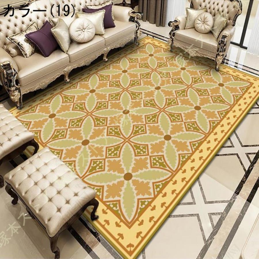 北欧 ラグマット 花模様 ヨーロピアン ペルシャ絨毯 柄 滑り止め付き 古典 西海岸 北欧家具 レトロ カラー 床暖房 ホットカーペット フィーリング エコ 吸湿性 |  | 19