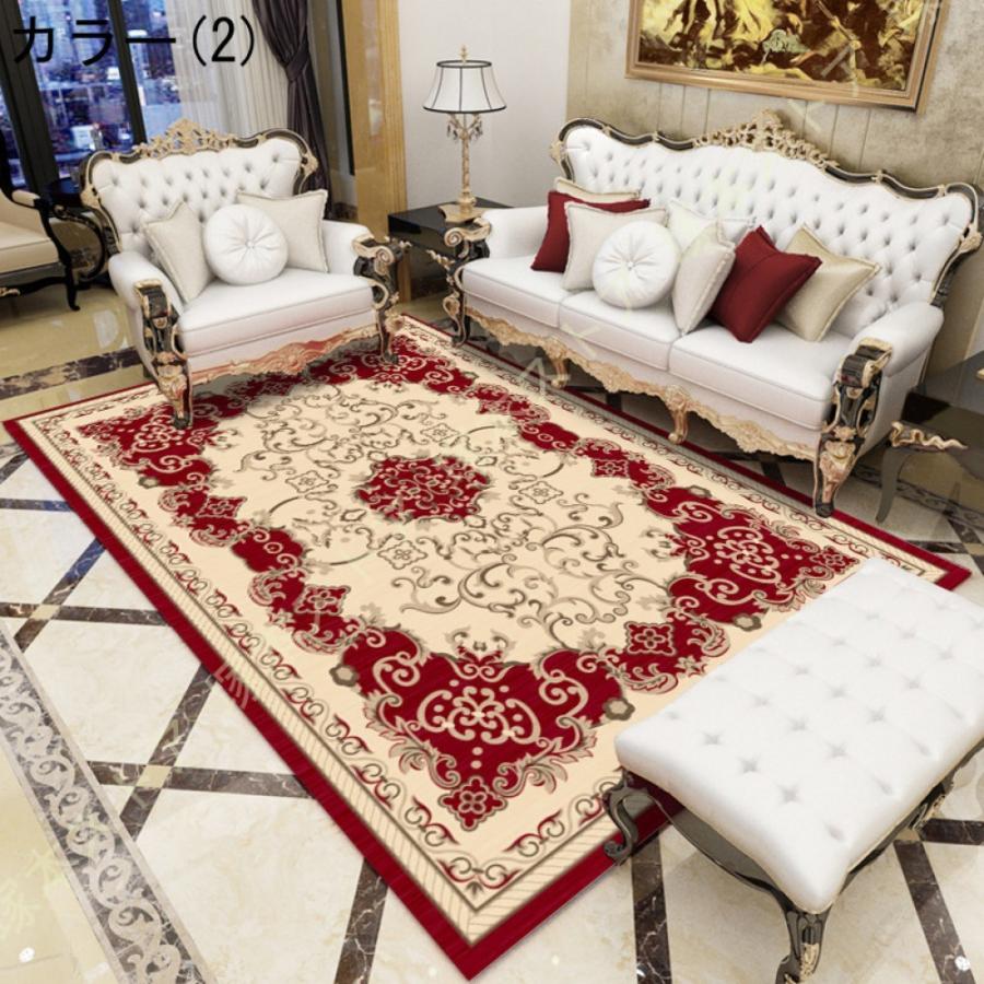 北欧 ラグマット 花模様 ヨーロピアン ペルシャ絨毯 柄 滑り止め付き 古典 西海岸 北欧家具 レトロ カラー 床暖房 ホットカーペット フィーリング エコ 吸湿性 |  | 02