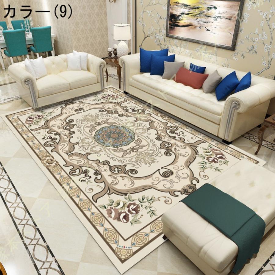 北欧 ラグマット 花模様 ヨーロピアン ペルシャ絨毯 柄 滑り止め付き 古典 西海岸 北欧家具 レトロ カラー 床暖房 ホットカーペット フィーリング エコ 吸湿性 |  | 09